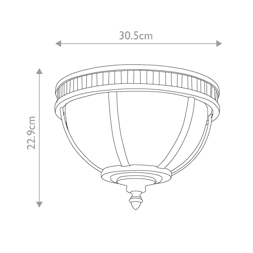 Kichler - Utomhustaklampa HALLERON 3xE14/40W/230V IP44