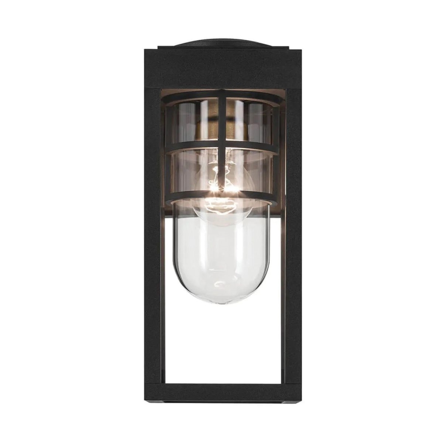 Kichler - Utomhusvägglampa HONE S 1xE27/60W/230V IP44 svart