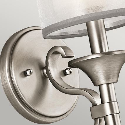 Kichler - Vägglampa LACEY 1xE14/40W/230V mattkrom