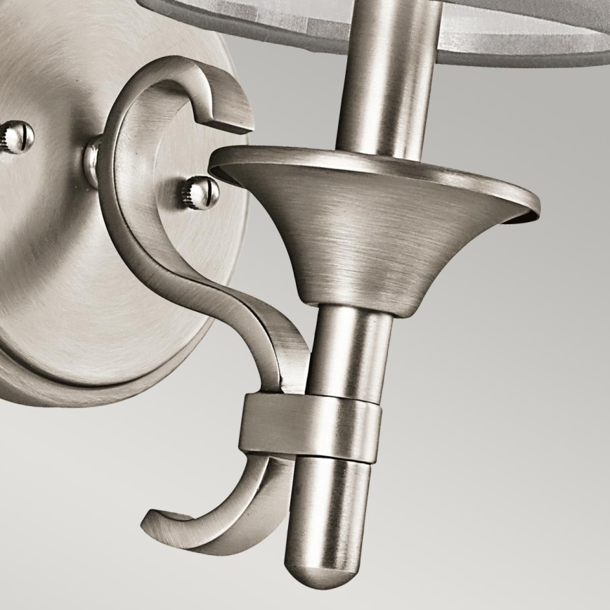 Kichler - Vägglampa LACEY 1xE14/40W/230V mattkrom