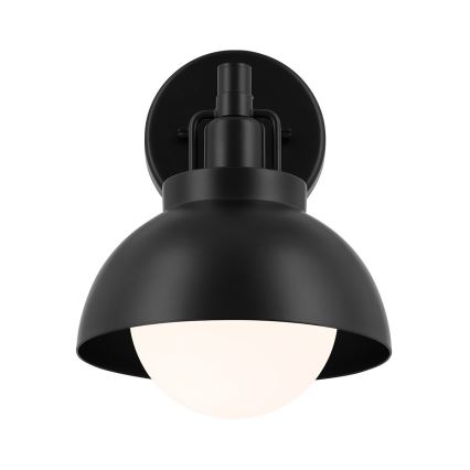 Kichler - Vägglampa NIVA 1xE27/40W/230V svart