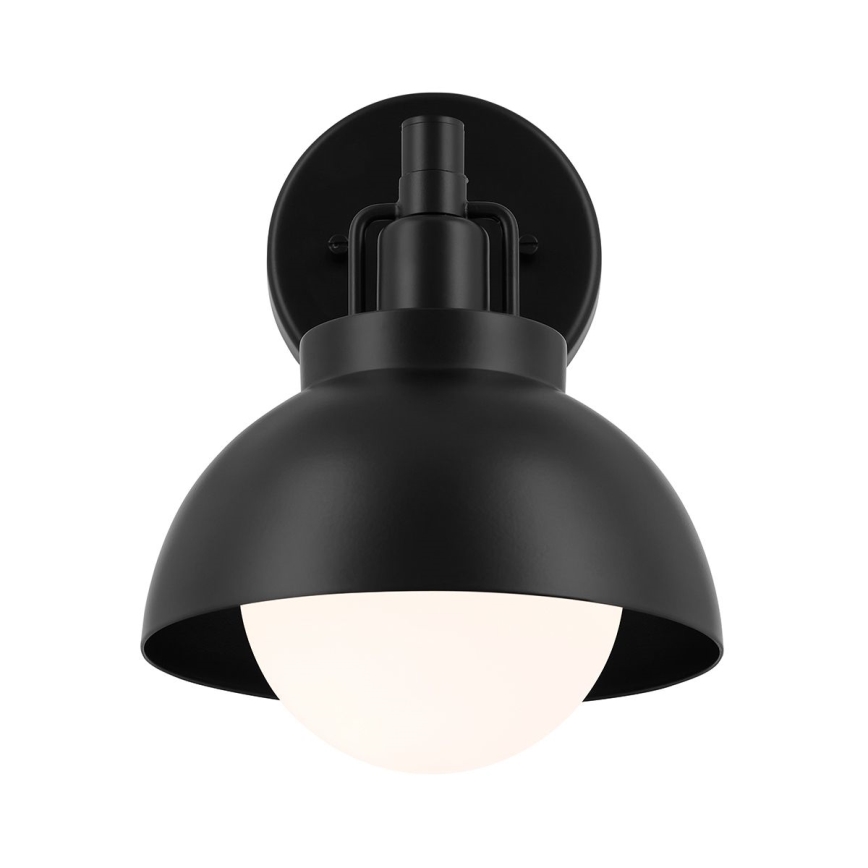 Kichler - Vägglampa NIVA 1xE27/40W/230V svart
