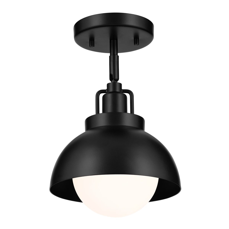 Kichler - Vägglampa NIVA 1xE27/40W/230V svart