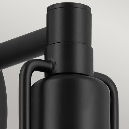 Kichler - Vägglampa NIVA 1xE27/40W/230V svart