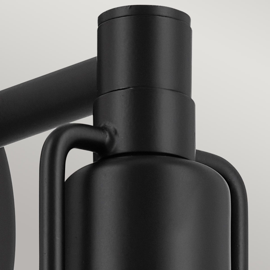 Kichler - Vägglampa NIVA 1xE27/40W/230V svart