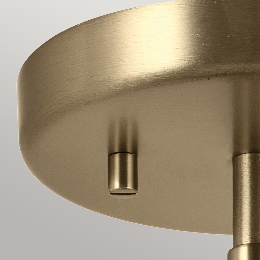 Kichler - Vägglampa NIVA 1xE27/40W/230V mässing