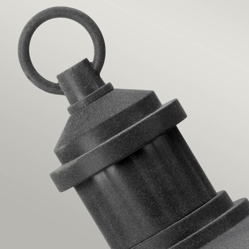 Kichler - Utomhuslampa RIVERWOOD 1xE27/60W/230V IP44 svart