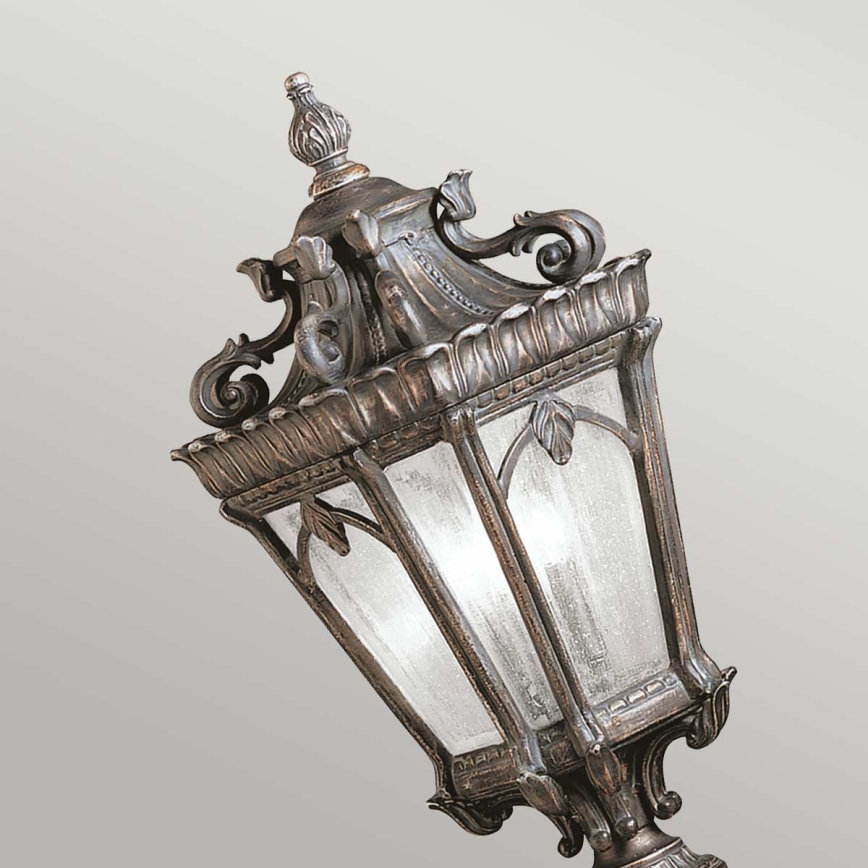 Kichler - Utomhuslampa TOURNAI 2xE14/60W/230V IP44 bronsfärgad