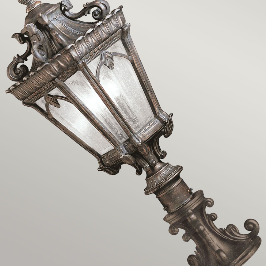 Kichler - Utomhuslampa TOURNAI 2xE14/60W/230V IP44 bronsfärgad