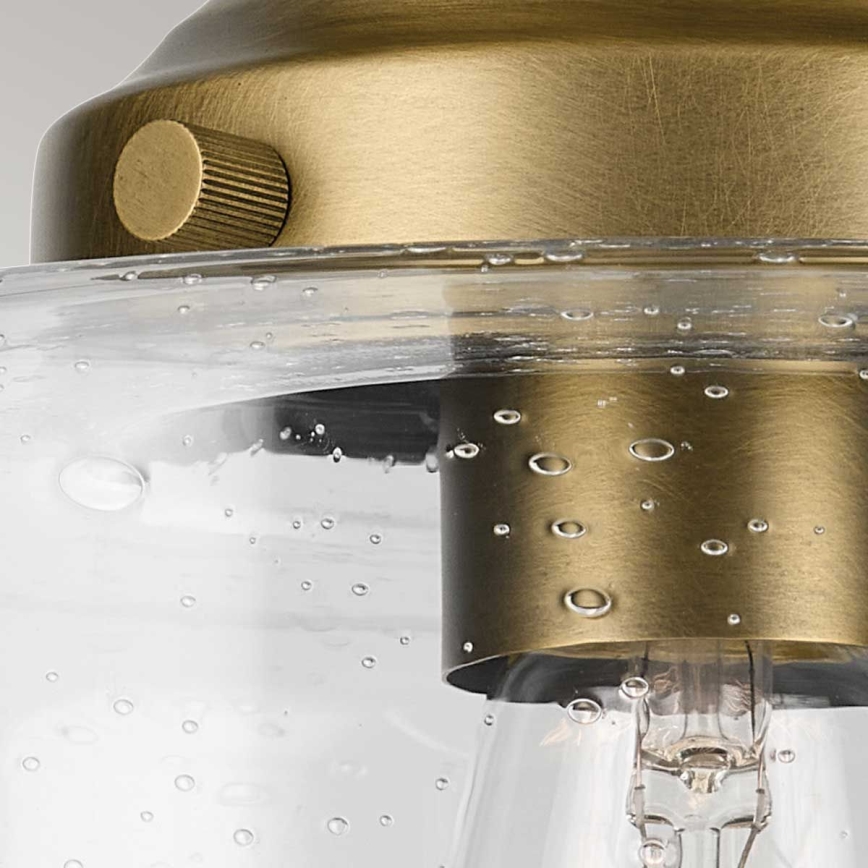 Kichler - Taklampa WINSLOW 1xE27/60W/230V diameter 21,6 cm mässing