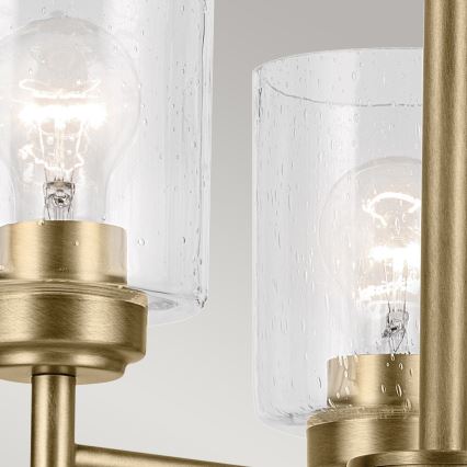 Kichler - Ljuskrona på kedja WINSLOW 3xE27/60W/230V diameter 45,8 cm mässing