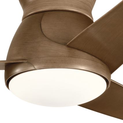 Kichler - LED Dimbar takfläkt ERIS LED/10W/230V brons IP44 + fjärrkontroll