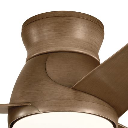 Kichler - LED Dimbar takfläkt ERIS LED/10W/230V brons IP44 + fjärrkontroll