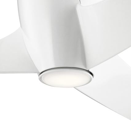 Kichler - LED dimbar takfläkt PHREE LED/10W/230V vit + fjärrkontroll