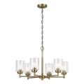 Kichler - Ljuskrona på kedja WINSLOW 6xE27/60W/230V diameter 66 cm mässing