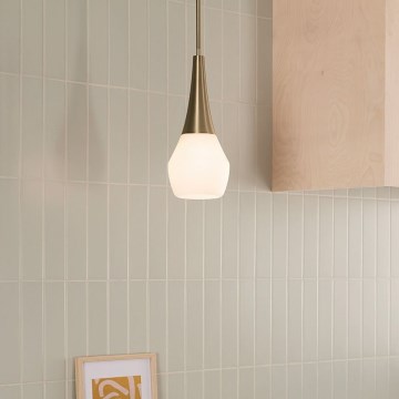 Kichler - Pendelkrona DEELA 1xE27/60W/230V diameter 17,8 cm mässing