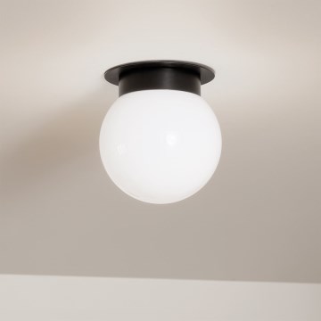 Kichler - Taklampa ALBERS 1xE27/40W/230V diam. 20,3 cm svart