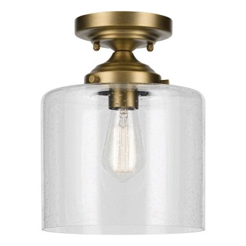 Kichler - Taklampa WINSLOW 1xE27/60W/230V diameter 21,6 cm mässing