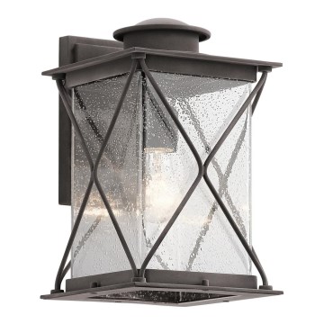 Kichler - Vägglampa för utomhusbruk ARGYLE 1xE27/100W/230V IP44 antracit