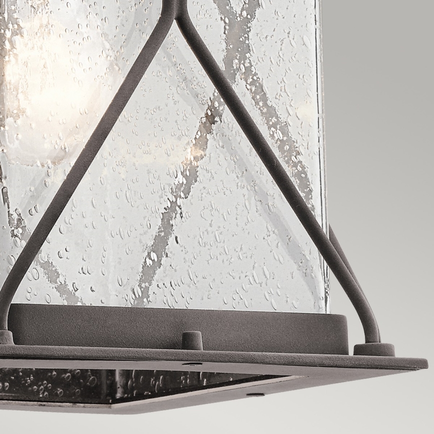 Kichler - Vägglampa för utomhusbruk ARGYLE 1xE27/100W/230V IP44 antracit