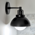 Kichler - Vägglampa NIVA 1xE27/40W/230V svart