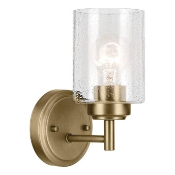 Kichler - Vägglampa WINSLOW 1xE27/60W/230V mässing