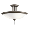 Kichler - Ytmonterad ljuskrona DREYFUS 3xE27/60W/230V brons