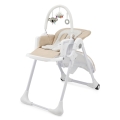 KINDERKRAFT - 2-i-1 barnmatstol TUMMIE beige