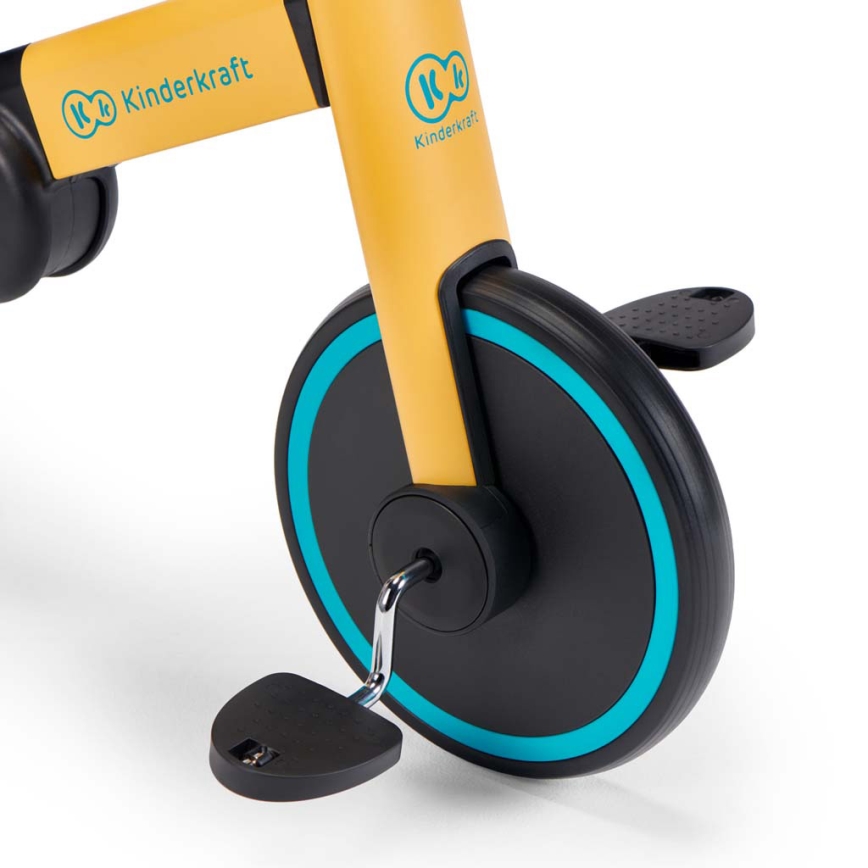KINDERKRAFT - Barns tre-i-ett balanscykel 4TRIKE gul/turkos
