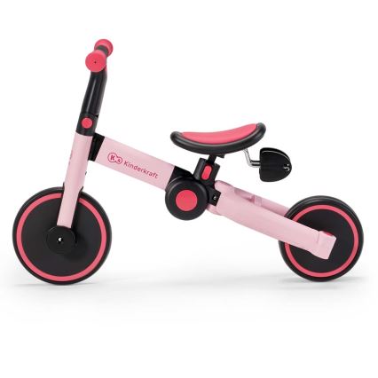 KINDERKRAFT - Barnens 3-i-1 balanscykel 4TRIKE rosa