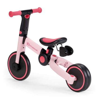 KINDERKRAFT - Barnens 3-i-1 balanscykel 4TRIKE rosa