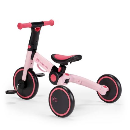 KINDERKRAFT - Barnens 3-i-1 balanscykel 4TRIKE rosa