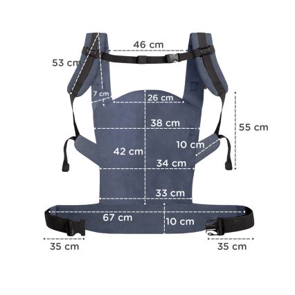 KINDERKRAFT - Baby carrier NINO blå