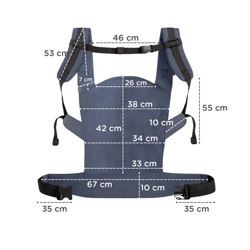 KINDERKRAFT - Baby carrier NINO blå