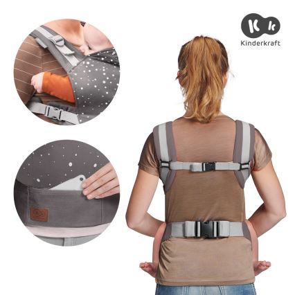 KINDERKRAFT - Baby carrier NINO grå