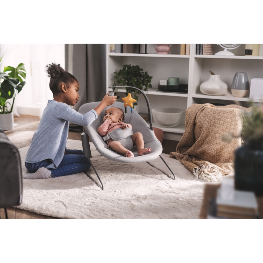 KINDERKRAFT - Baby lounger CALMEE grå