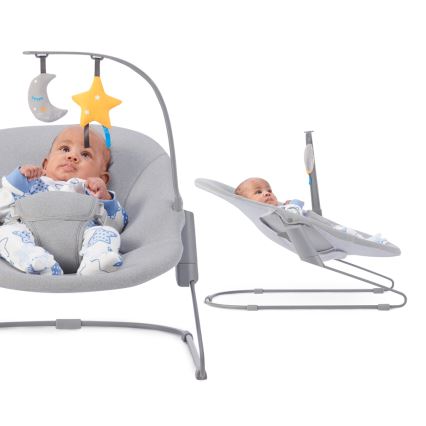 KINDERKRAFT - Baby lounger CALMEE grå