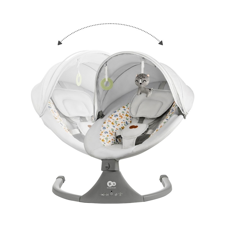 KINDERKRAFT - Babygunga med melodi 2i1 LUMI ljusgrå