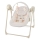 KINDERKRAFT - Babygunga med melodi SWINGEE beige 4xAAA/230V