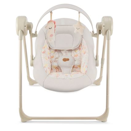 KINDERKRAFT - Babygunga med melodi SWINGEE beige 4xAAA/230V