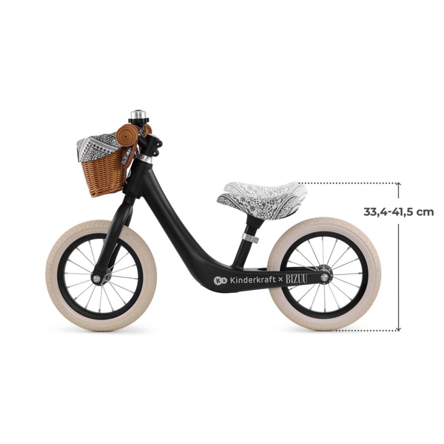 KINDERKRAFT - Balanscykel RAPID 2 Lunar Black Bizuu