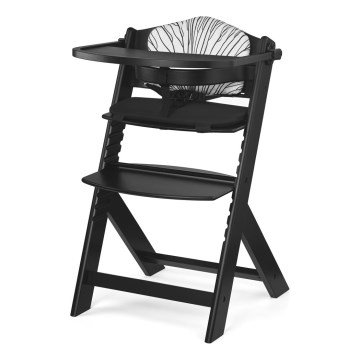 KINDERKRAFT - Barnmatstol ENOCK Premium med vaddering svart