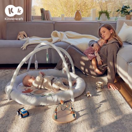 KINDERKRAFT - Barns lekfilt COZYPLAY grå