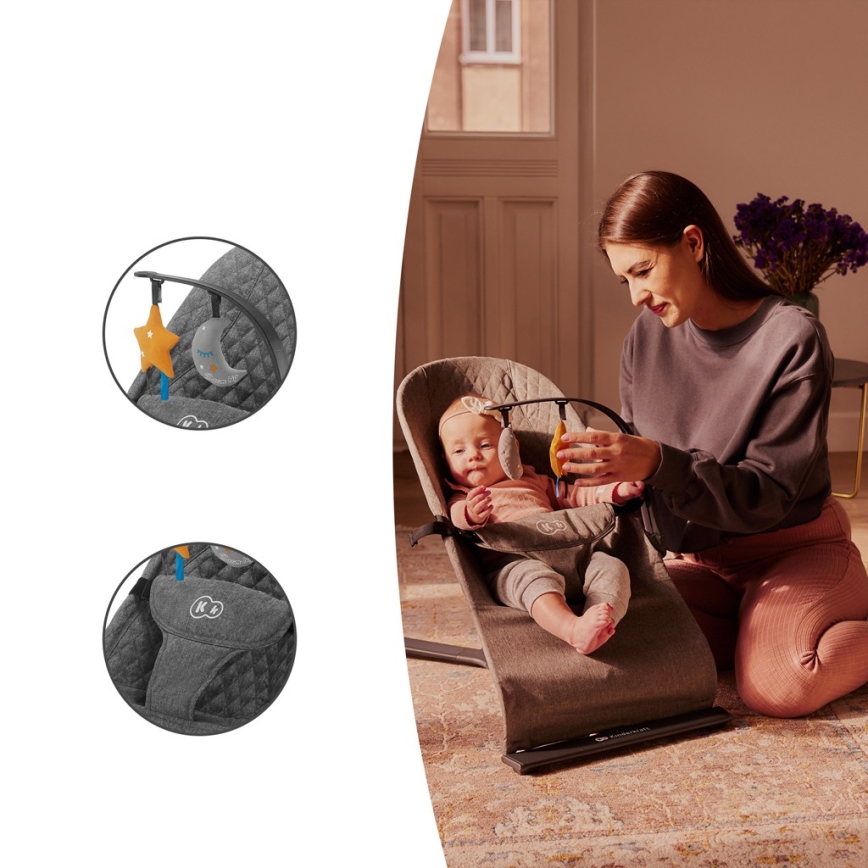 KINDERKRAFT - Barnstol MIMI grå