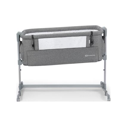KINDERKRAFT - Bedside crib NESTE mörkgrå