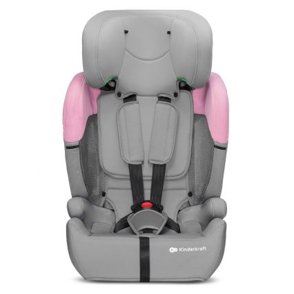 KINDERKRAFT - Bilbarnstol COMFORT UP i-Storlek (76-150 cm) grå/rosa