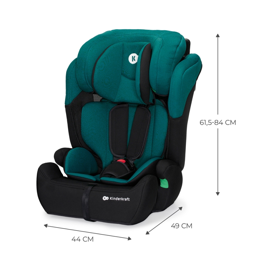 KINDERKRAFT - Bilbarnstol COMFORT UP i-Storlek (76-150 cm) grön