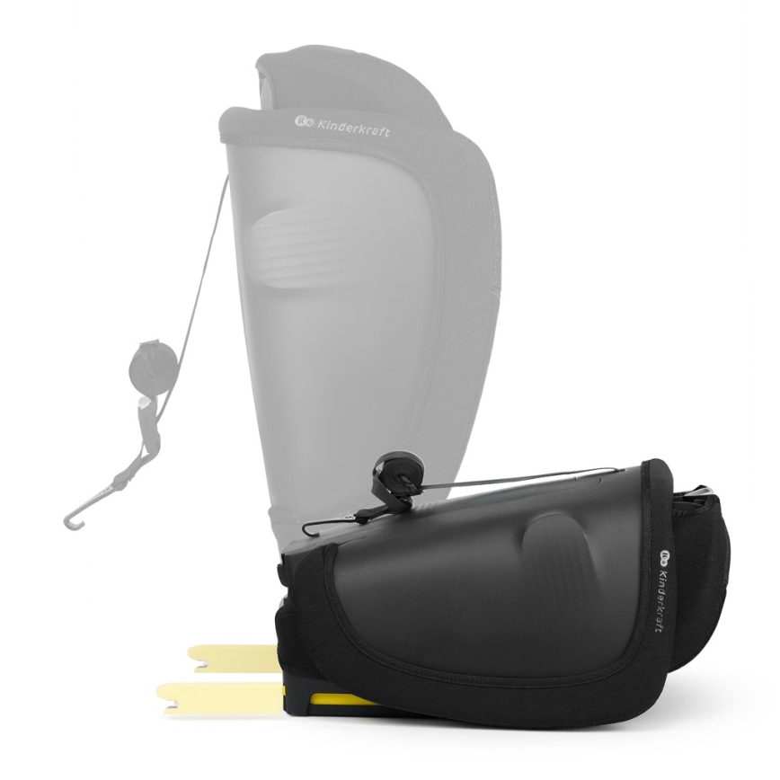 KINDERKRAFT - Bilbarnstol FIX2GO i-Size 76-150 cm svart
