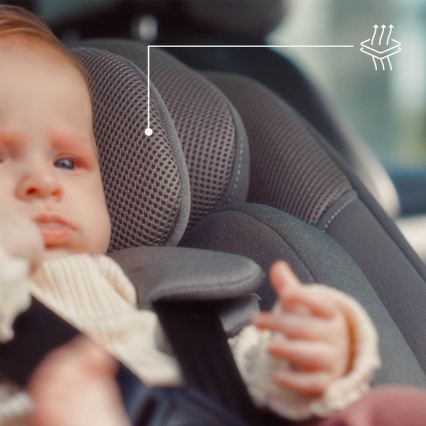 KINDERKRAFT - Bilbarnstol I-GUARD i-Size 40-105 cm grå