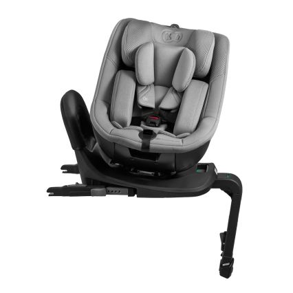 KINDERKRAFT - Bilbarnstol I-GUARD i-Size 40–105 cm med roterbar bas, grå